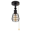 Oil Black light fixture with pull chain 1 Light pull light fixture Industrial pull chain light