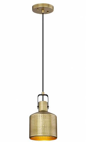 1 lights for bedroom Brass Gold pendant lights Industrial Metal hanging lights