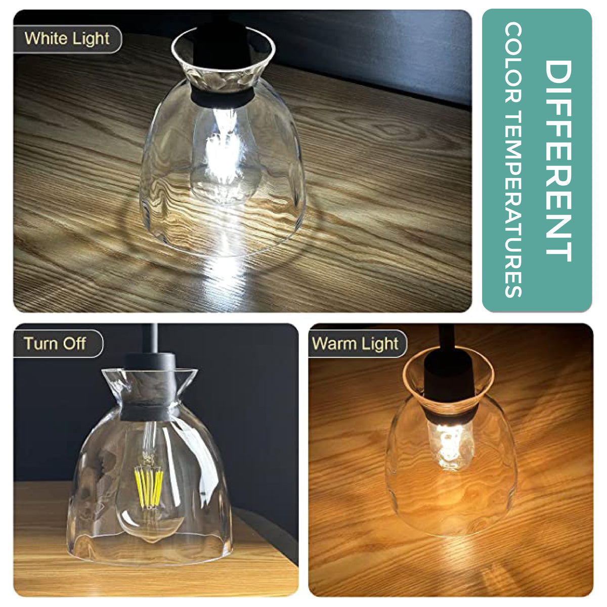 Black modern kitchen light fixtures Large glass pendant light Dining t