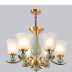 Glass lamps for bedrooms brass ceramic chandelier lamps for living room