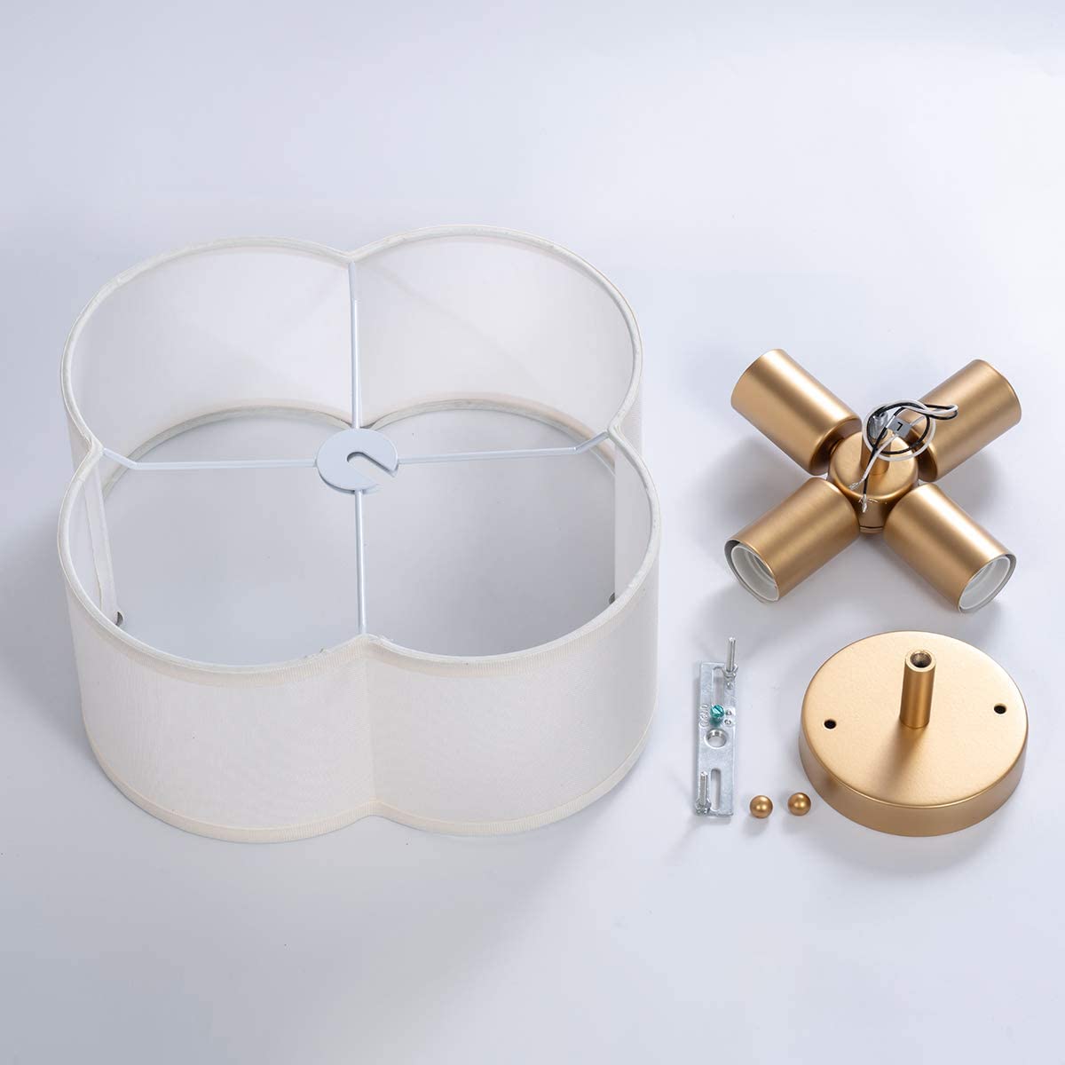 semi flush mount ceiling light white