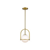 Globe glass brass pendant light fixture gold hanging light