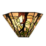 1-Light Vintage wall sconce black hallway lights glass, metal kitchen lights