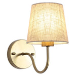 1 Pack Modern sconce light gold hallway lights metal & linen light fixture