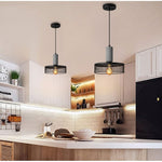 1 Pack hanging light black light fixture concrete, metal pendant light