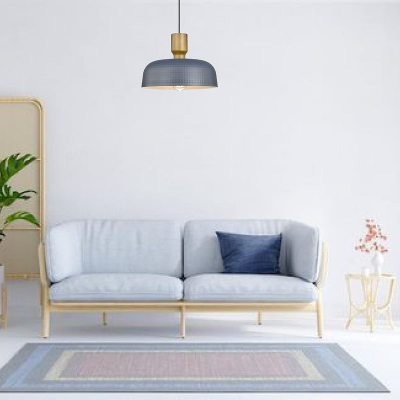 1 Pack hanging lights blue kitchen island lights metal pendant lights