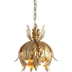 12 inch metal LED pendant light modern ceiling pendant light fixture with gold finish