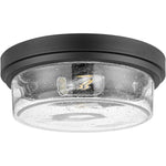 13 Inch Round Flush Mount ceiling lamp seeded glass ceiling light with bronze finish