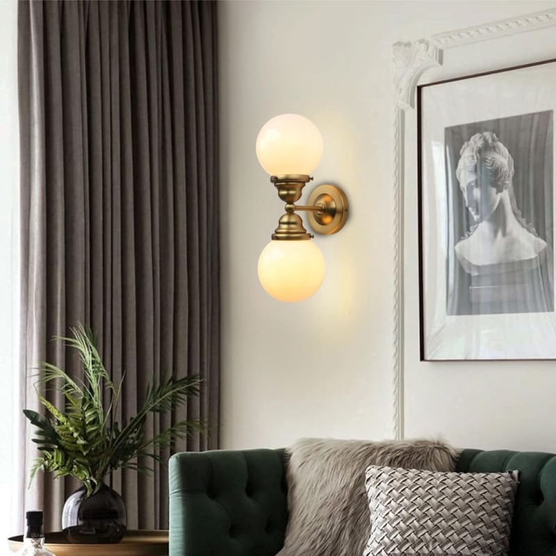 2 Lights sconces lights gold vanity lights glass, metal light fixtures