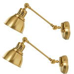 2-Pack wall lights gold sconce lights iron living room lights