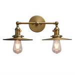2 light industrial antique wall sconce