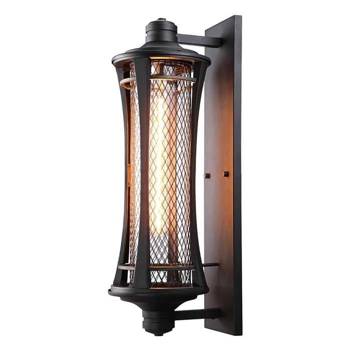 21 Inch porch lights black wall lights aluminum, glass lantern lights