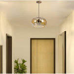 3-Light hanging lights gold kitchen island lights glass meta pendant lighting