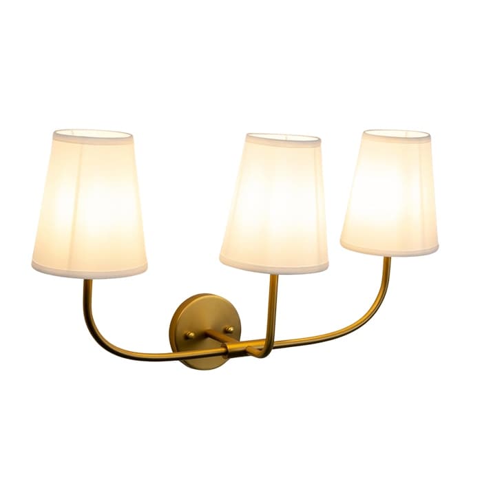 3 Lights wall lights gold vanity lights metal living room lights