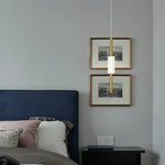 3 Pack LED light fixture 6000K Gold Bedroom light acrylic pendant light