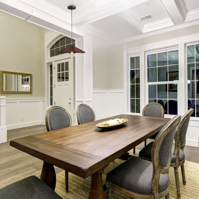 3-Pack kitchen light black pendant light wood dining lights