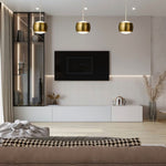 3-Pack light fixtures gold kitchen pendant lamps aluminum LED pendant light