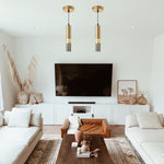 3 pack modern light fixtures Gold kitchen lighting Metal pendant light