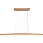 39 inch LED linear pendant light wood chandelier kitchen island pendant lamp