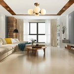 4-Light light fixture antique brass flush mount light glass, metal ceiling light