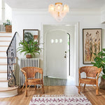 4-Light unique ceiling lights gold hallway lights glass, metal kitchen lights