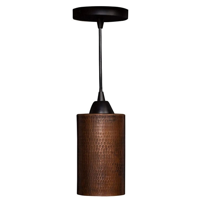 4 inch cylinder pendant light industrial copper pendant lamp