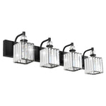 4 light crystal vanity wall light black industrial wall lamp vanity wall light