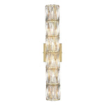 6 light modern wall light crystal mounted wall sconce with gold finish