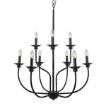 9 light candle chandelier,2-tier chandelier