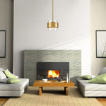 Adjustable height pendant light gold island light glass, metal lighting for kitchen