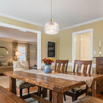 Adjustable length hanging light gold island lights glass kitchen pendant