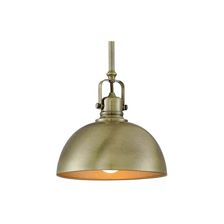Brushed brass farmhouse pendant light barn swivel kitchen pendant lighting