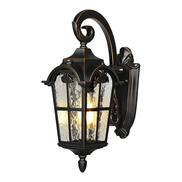 Classic porch lights black, golden light fixtures alluminum lantern lights