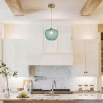 Contemporary light fixtures green kitchen island lights glass,metal Pendant lights