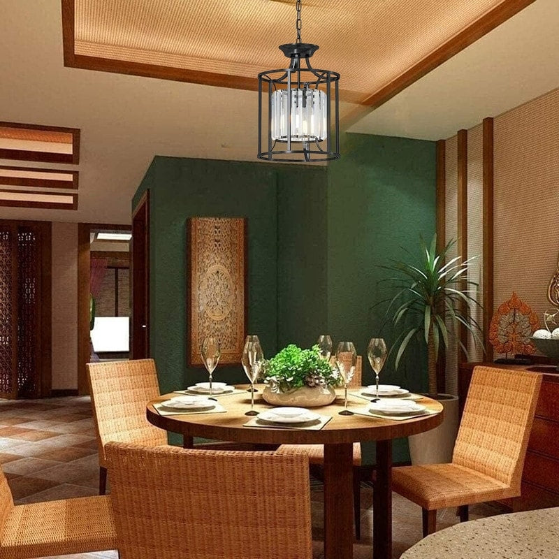 Farmhouse pendant light black island light metal hanging lights