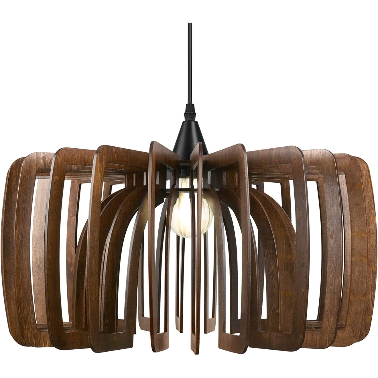 Farmhouse pendant light wood hanging light ceiling chandelier industrial ceiling light fixture