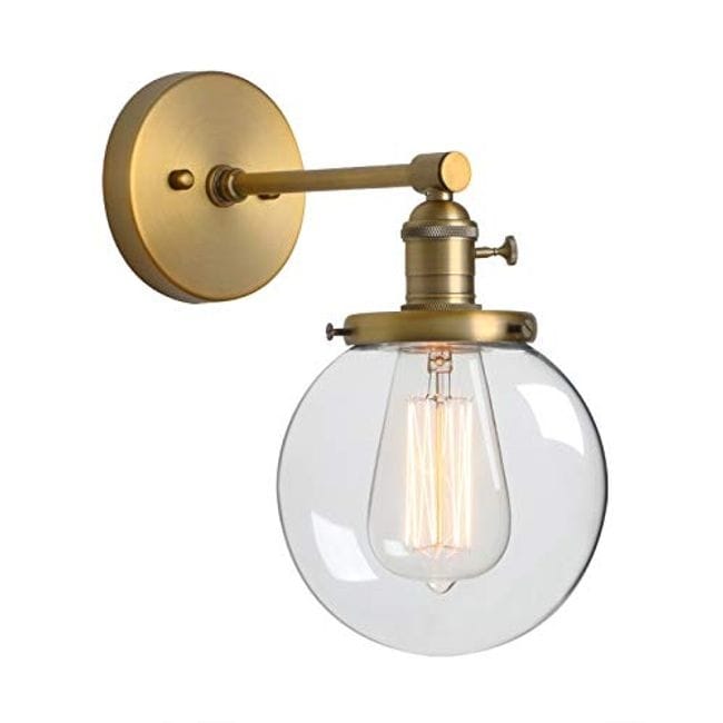 Globe glass wall light home wall sconce