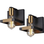 Industrial indoor wall lights black wall lamps for bedrooms