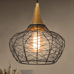 Industrial metal cage pendant light industrial island pendant lamp woven ceiling hanging light fixture