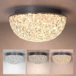 Modern LED ceiling light fixture crystal flush mount light fixture bowl style ceiling lighting