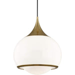 Modern brass pendant light fixtures globe glass hanging light