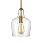 Modern glass kitchen pendant lighting over island