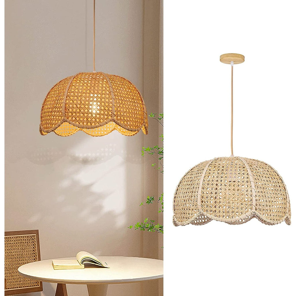 Modern indoor hanging ceiling light fixture woven lotus flower pendant light fixture kitchen chandelier