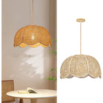 Modern indoor hanging ceiling light fixture woven lotus flower pendant light fixture kitchen chandelier