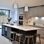 Plug in hanging lights black kitchen lights linen shade pendant light