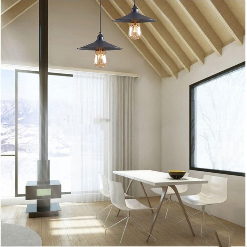 Plug-in pendant light ‎black hanging lights polyvinyl chloride entryway lights