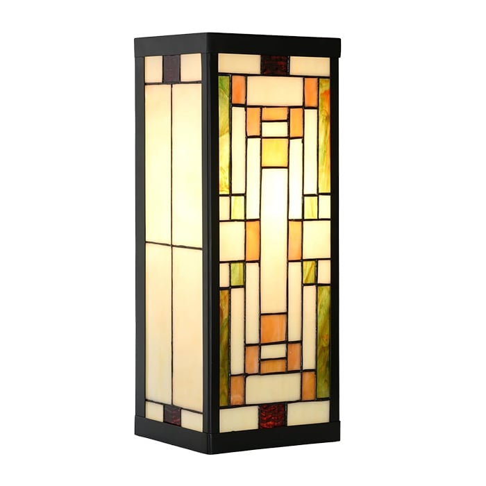 Rectangular wall lights multis sconce light alloy steel, glass light fixture
