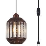 Swag pending light plug in industrial hanging lamps