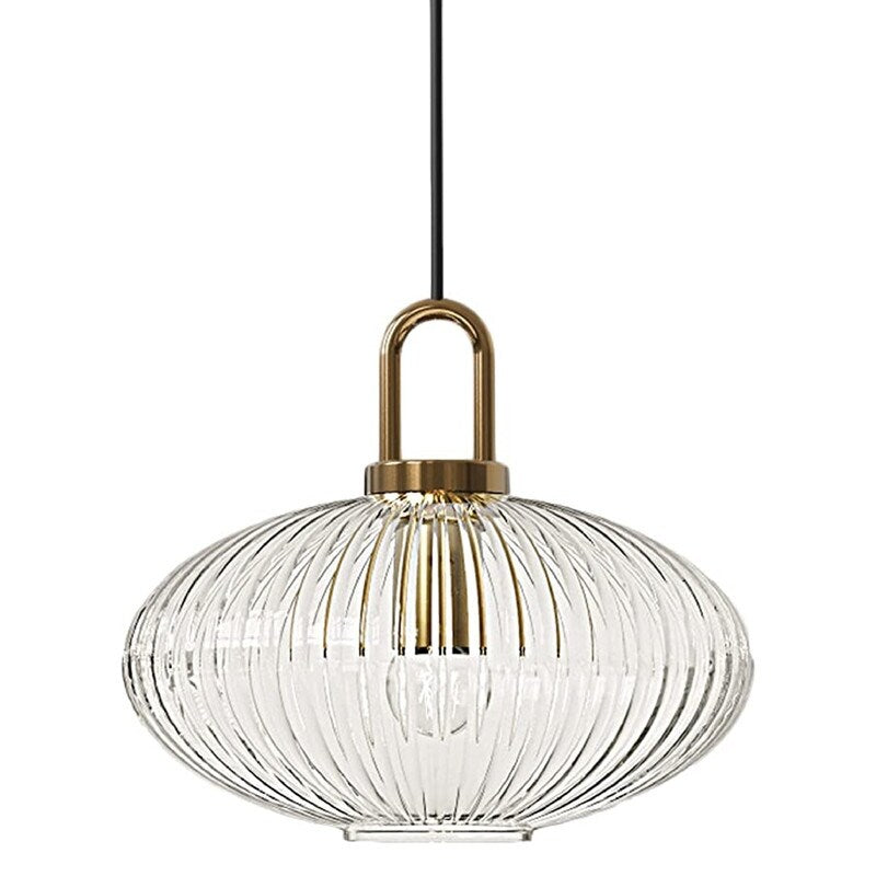 Vintage Pendant Light Glass hanging led lights Modern Retro feather chandelier