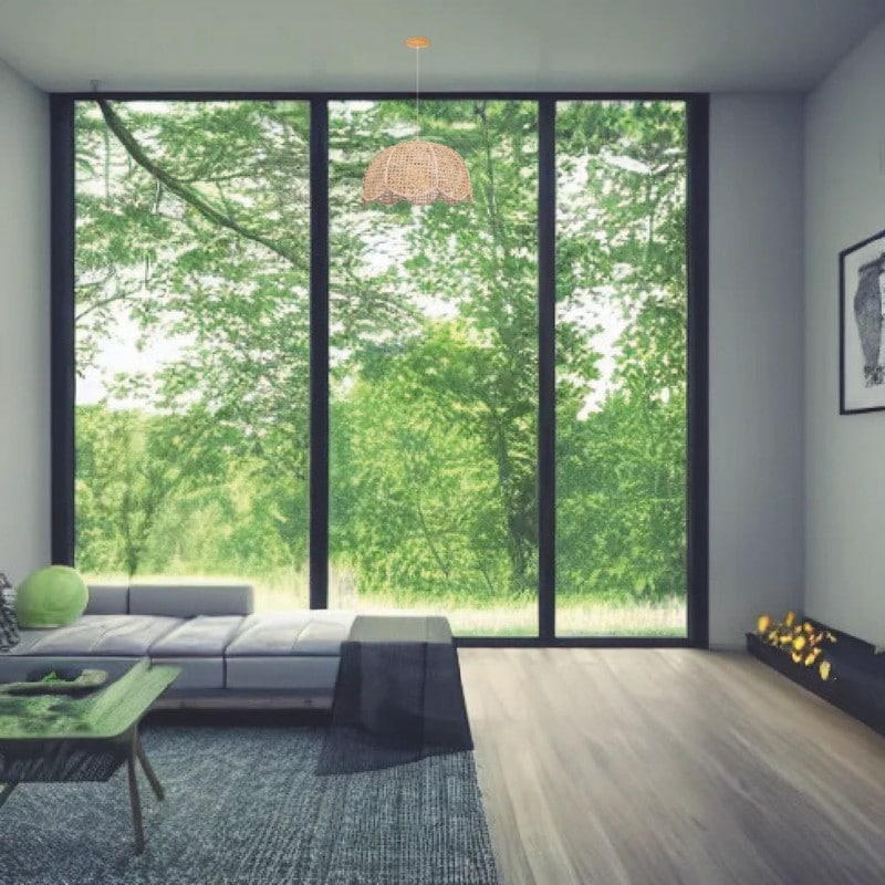 Vintage lotus flower light fixture rattan pendant light natural living room light